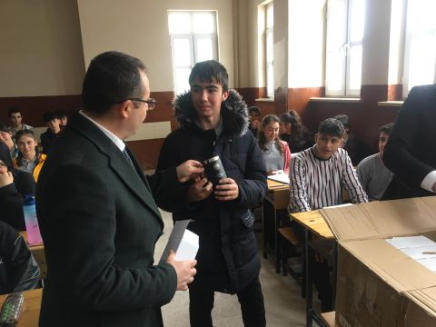 Başkanımızdan Altınyayla Lisesi’ne Ziyaret.